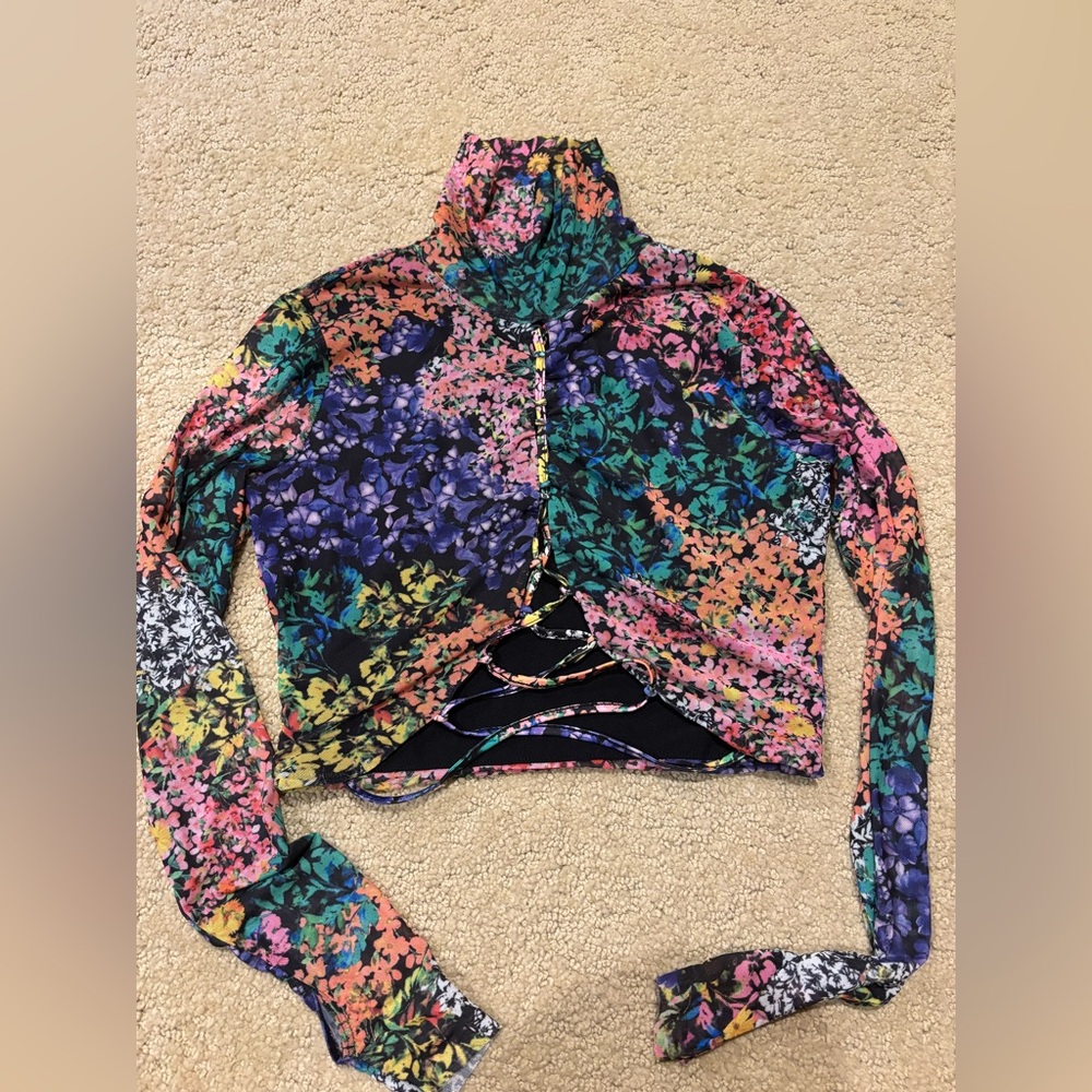 REVOLVE Multicolor Floral Blouse